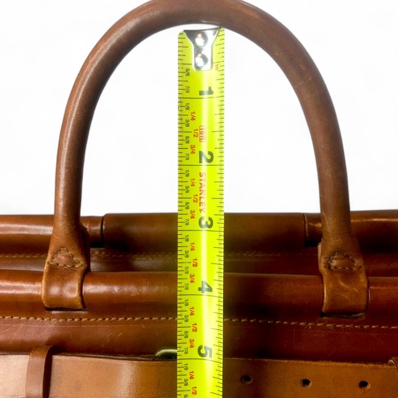 RALPH LAUREN Tartan Plaid Brown Green Doctors Bag Boston Weekend Travel Suitcase - Picture 12 of 17